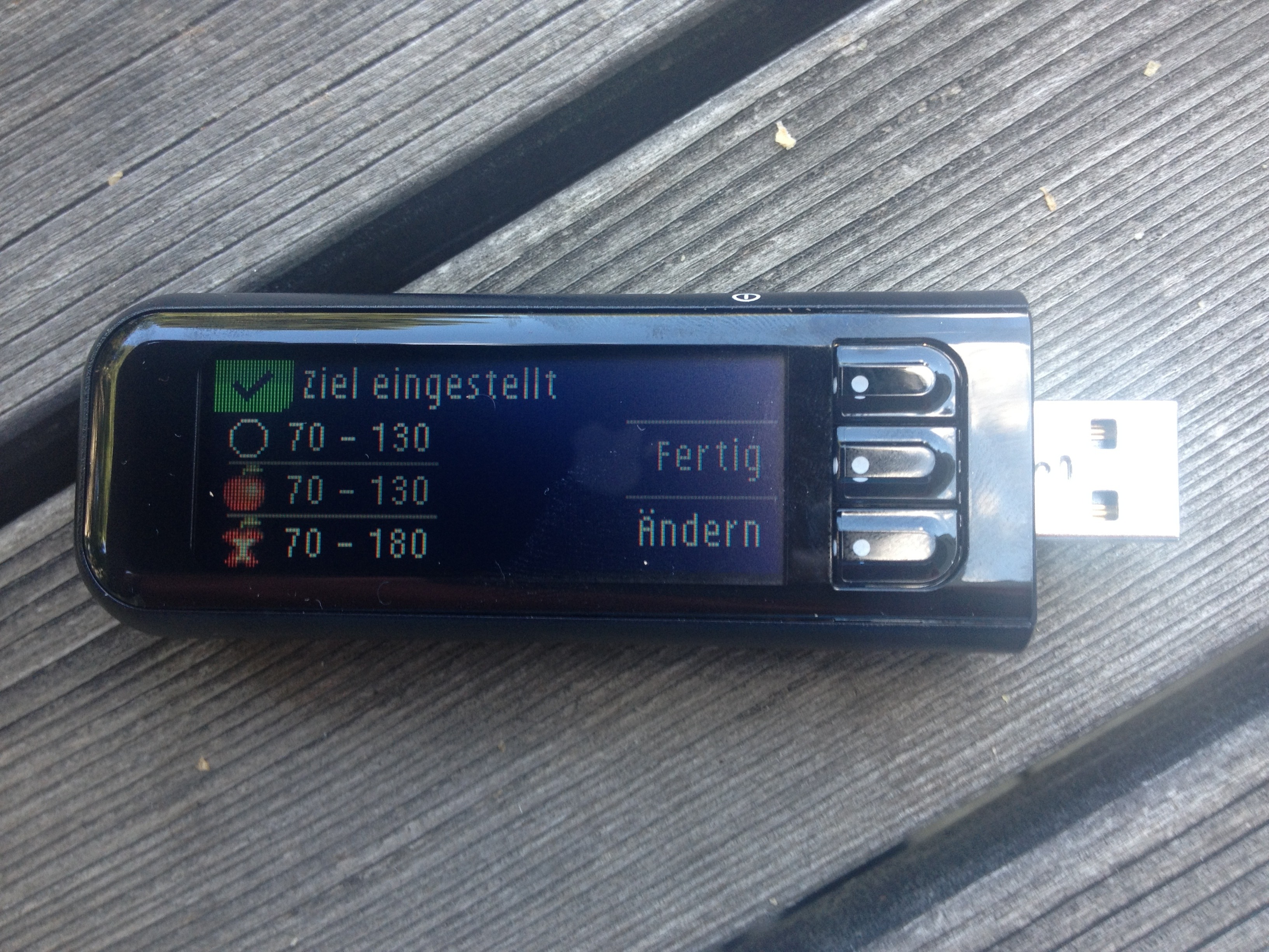 Contour NEXT Einstellung der Grenzwerte