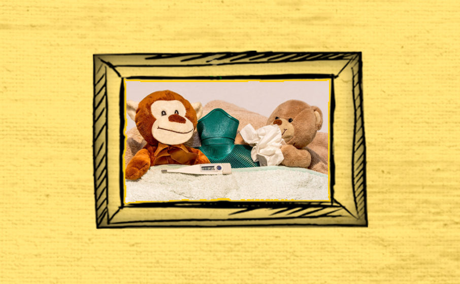 Schnupfen Teddybär Schnupfen