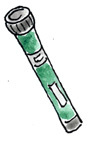 grüner Pen