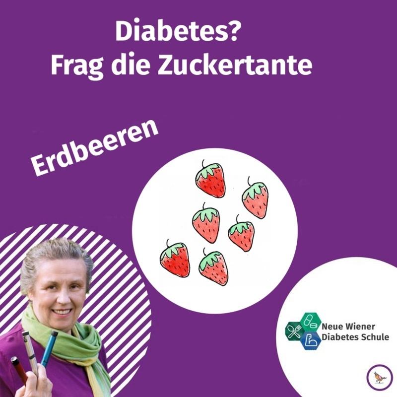 Titelbild Podcast Zuckertante Erdbeeren